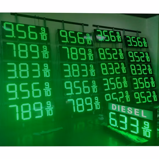 Energiesparendes, langlebiges, normales LED-Gaspreisschild für den Außenbereich