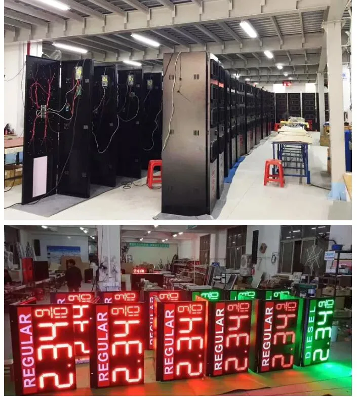 LED Fuel Price Sign and Gasoline LED Price Station Large 7 Segment Display for Outdoor Price Board LED Gas Display