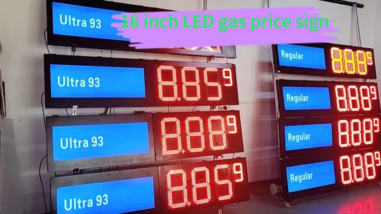 Customized LED Gas Price Pylon Sign Gas Station Oil Price LED Display