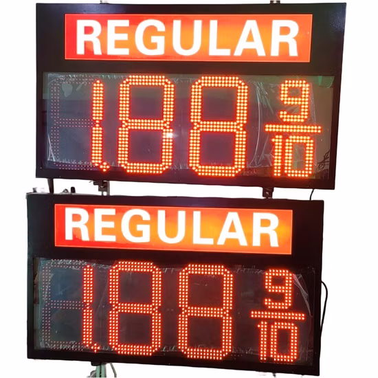 Customized LED Gas Price Pylon Sign Gas Station Oil Price LED Display
