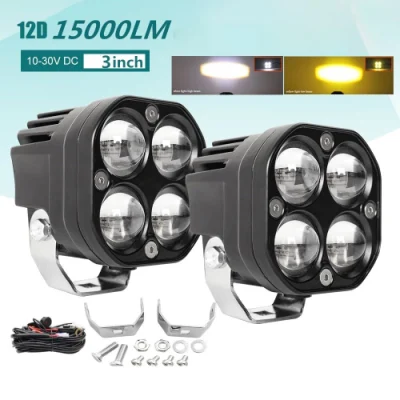 3-Zoll-120-W-Punkt-Nebelscheinwerfer 12-V-Quadrat-LED-Arbeitsscheinwerfer für LKW-Offroad-4X4-Autos