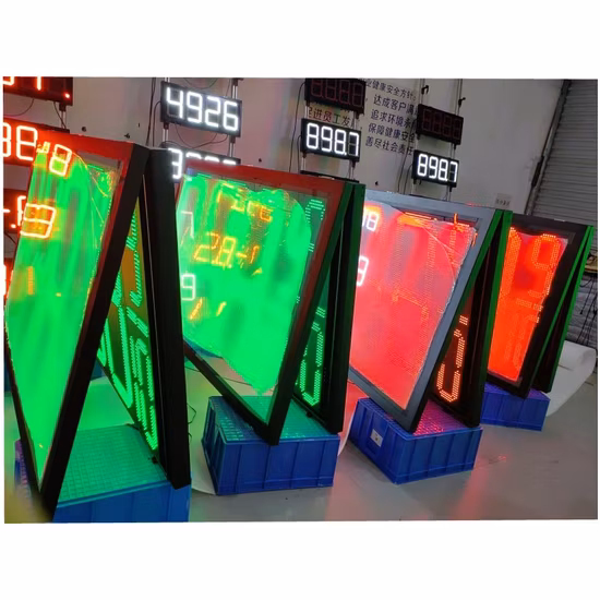 Hochwertiges 16-Zoll-LED-Gaspreisschild, professionelles LED-Display